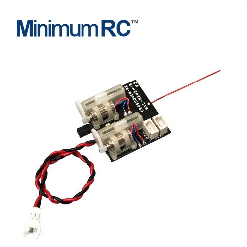 MinimumRC 5CH AIO receiver with built-in servos & 5A brushed ESC